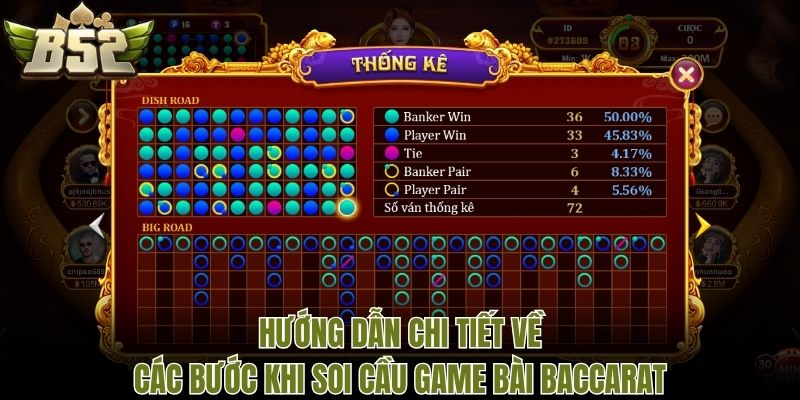 Hướng dẫn chi tiết về các bước khi soi cầu game bài Baccarat