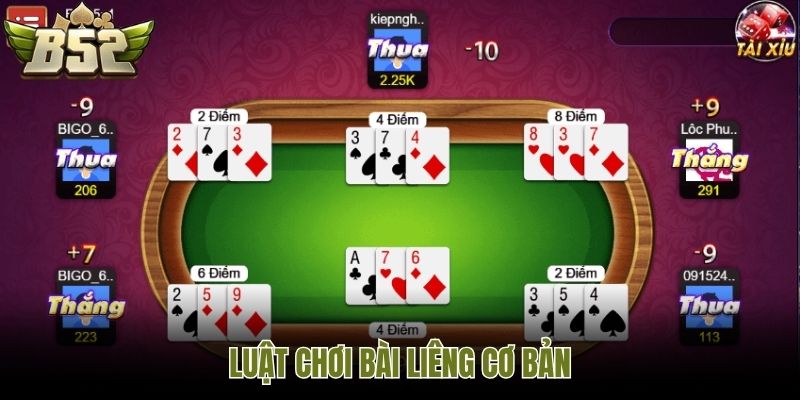 Luật chơi bài Liêng cơ bản